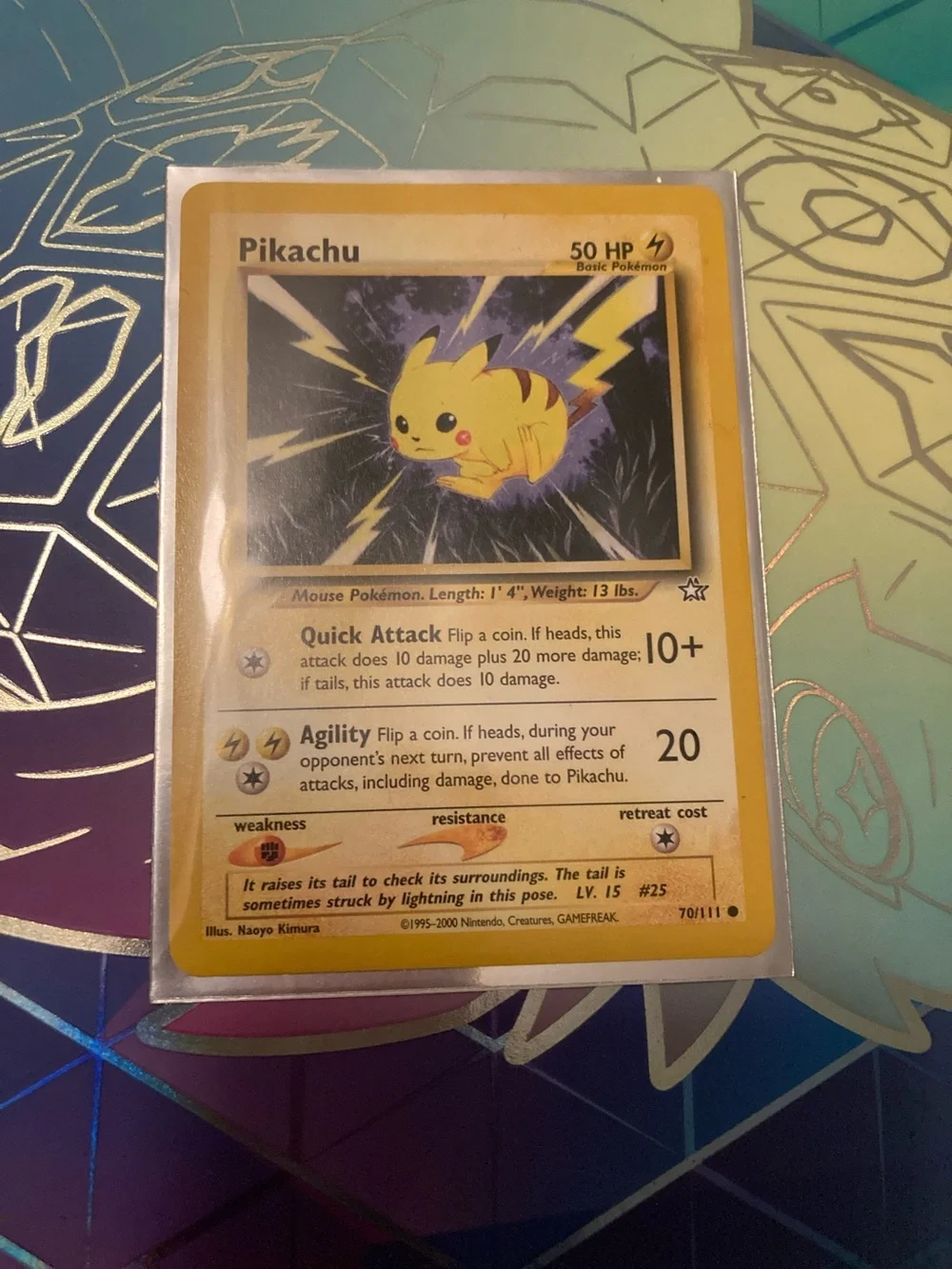 1995-2000 Pokemon Pikachu Bright Yellow Trading Card
